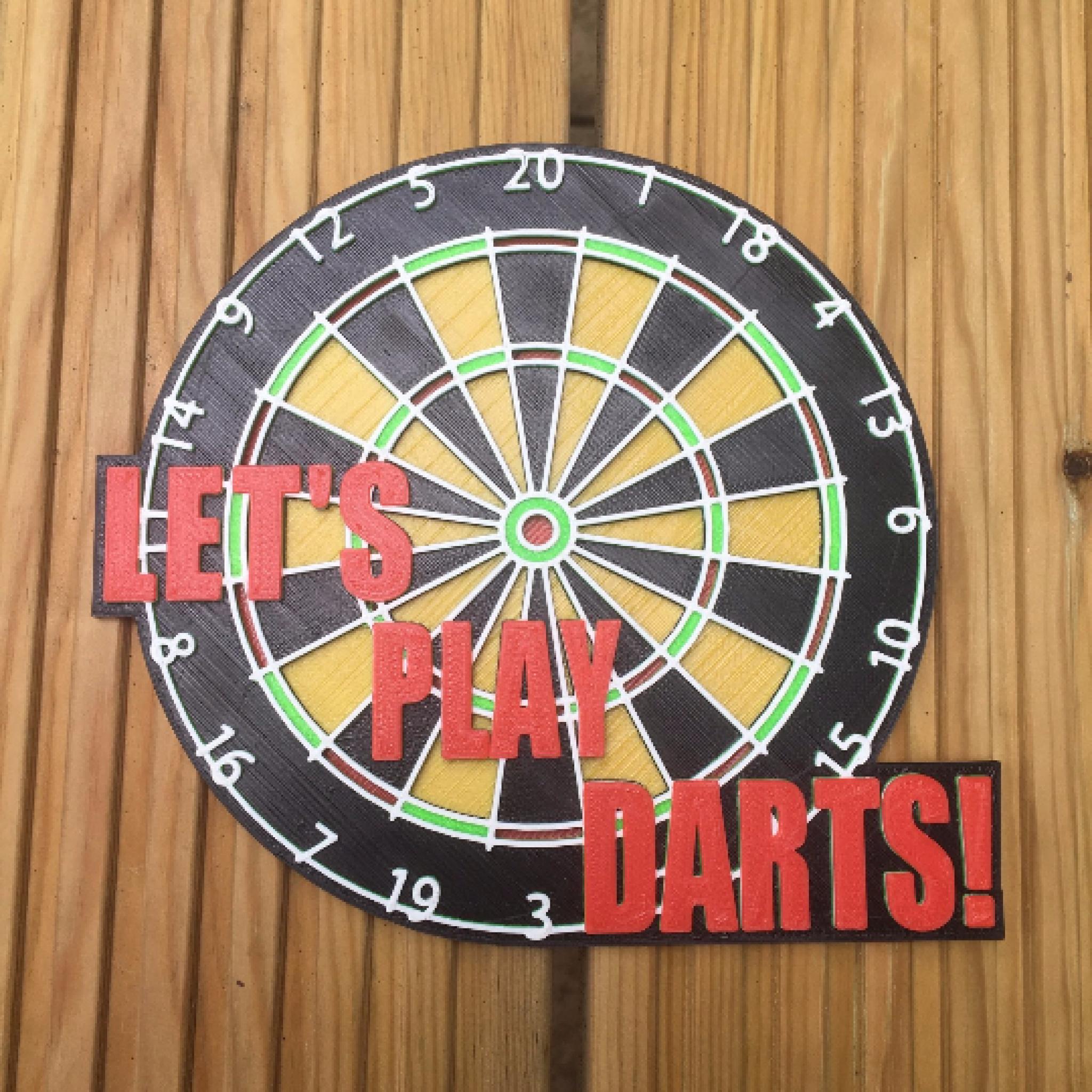 3D Printed Dart Board